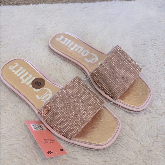 Juicy Couture Shoes - Juicy couture pink rhinestone sandals